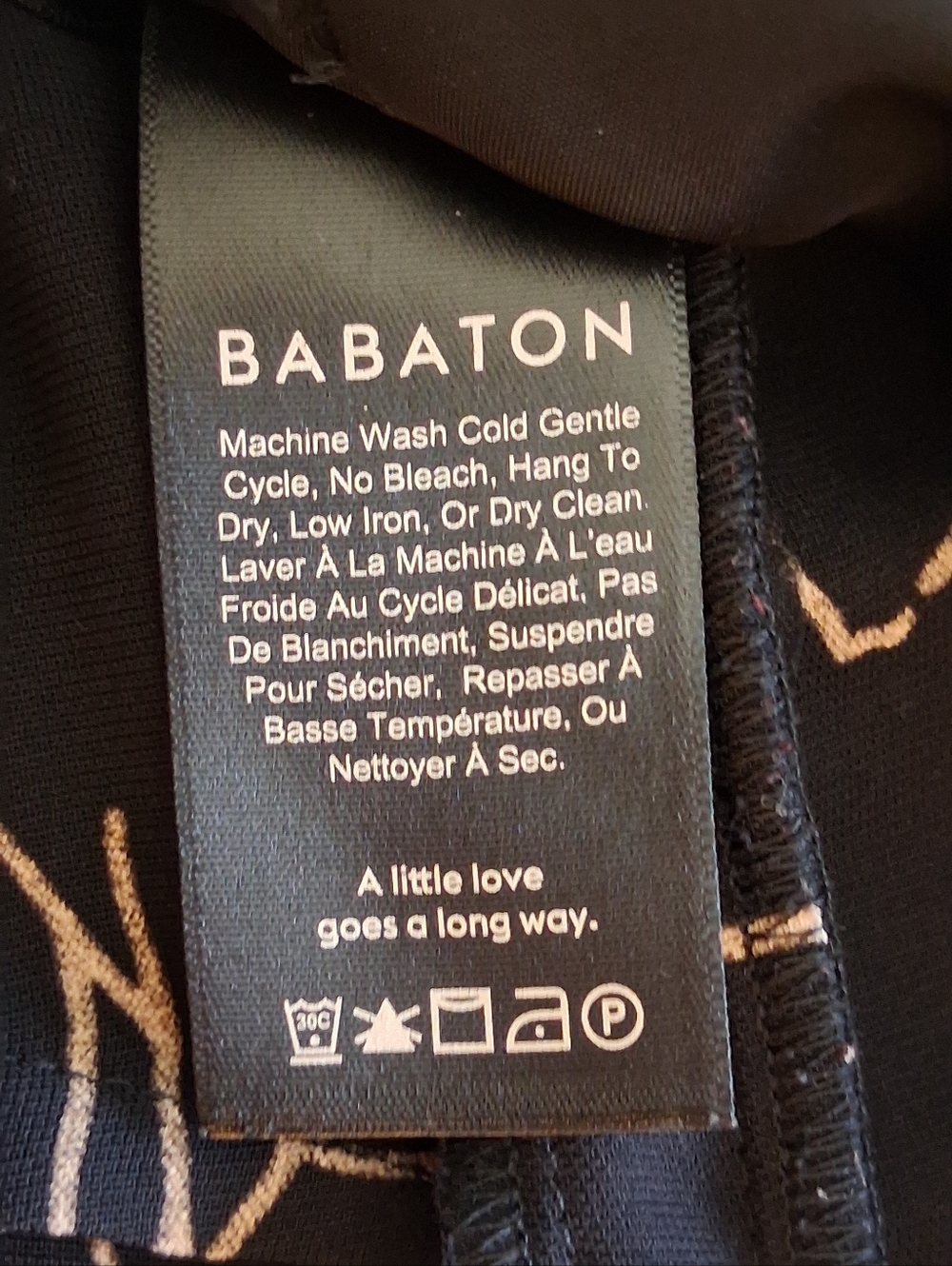 Babaton Black Abstract Line Print Trousers - Picture 7 of 11